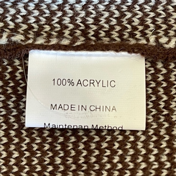 Merokeety knit sweater Coat cardigan blazer size medium office layer color block - Picture 7 of 8